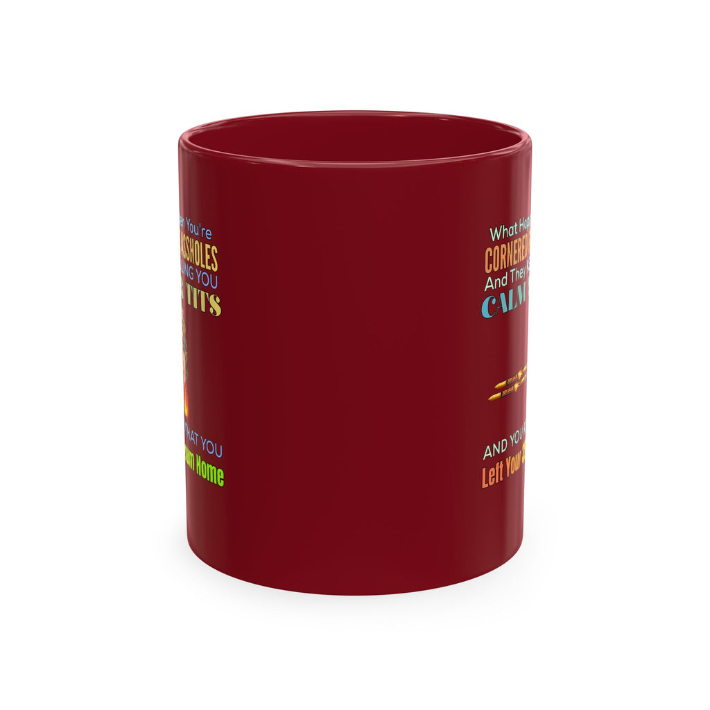 Ceramic Mug — Funny 'Protect Your 357 Magnum' Gun Lover Coffee Mug