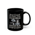 Feminist Satire Black Coffee Mug — 'Abortion Is OK' Parody Design (11oz/15oz)