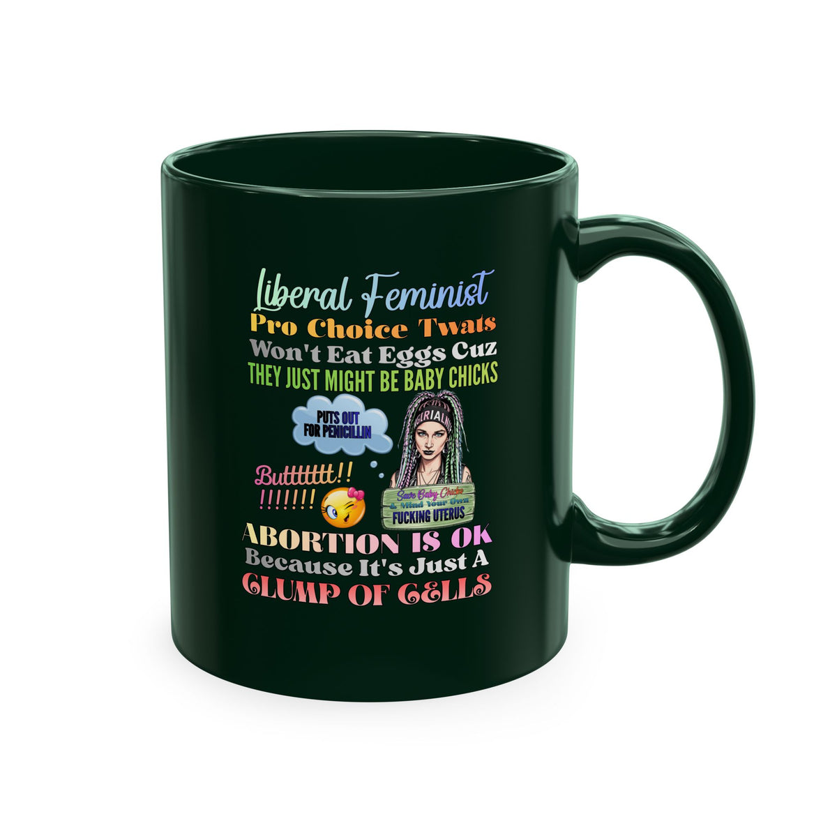 Pro-Choice Feminist Ceramic Mug — "Abortion Is OK" Statement Mug
