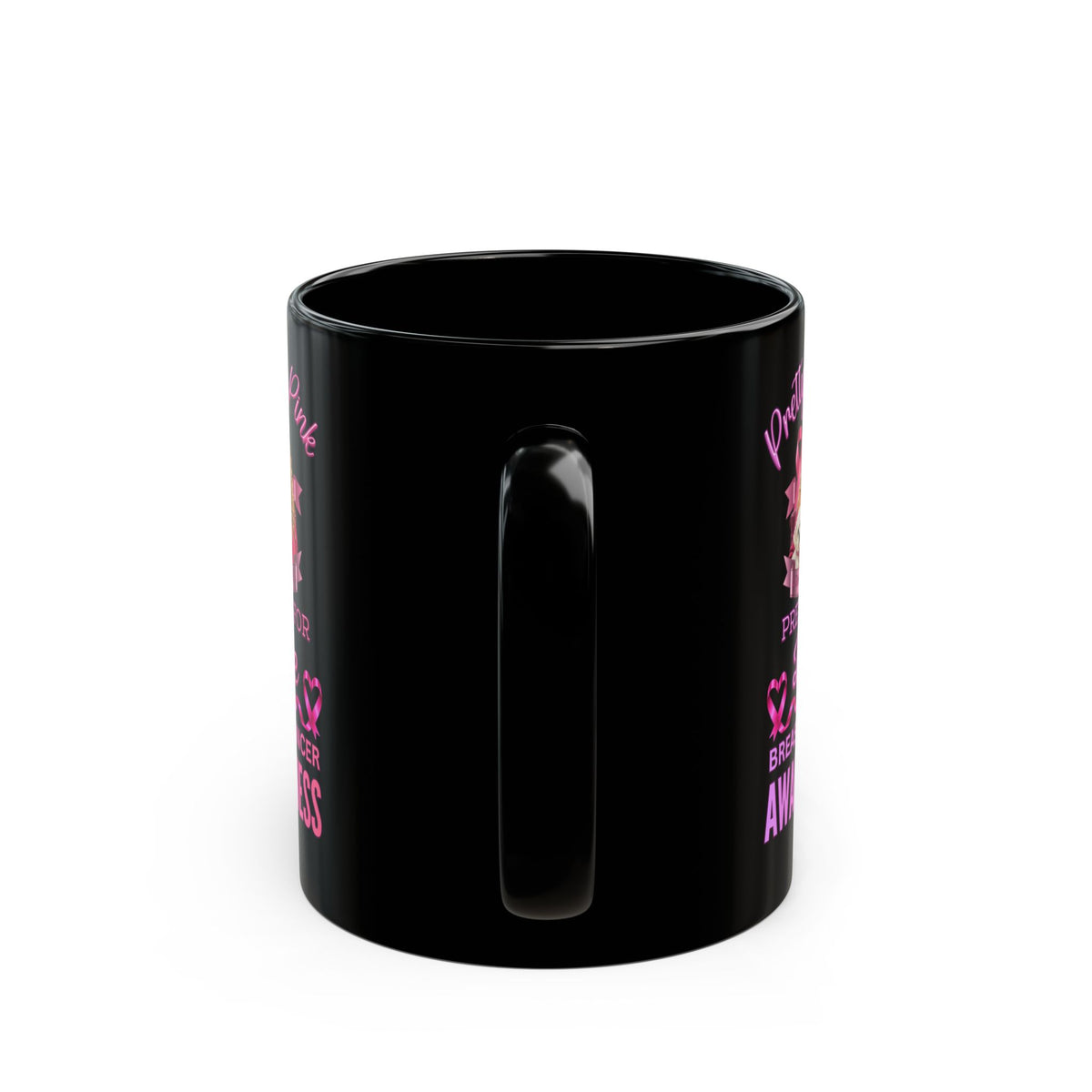 Pretty In Pink Breast Cancer Awareness Coffee Mug, Sisters And Mothers Surviving Breast Cancer, Pink Is The New Black, Gift For Cancer Survivor Best Friend, Pinks For Girls