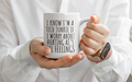 Tech Junkie Mug — "I Know I'm a Tech Junkie If I Worry About Hurting AI's Lil Feelings" Ceramic Coffee Cup