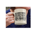 Traditional Ceramic Mug — "I’m a Badass Feminist" Pro-Parenting Statement Mug