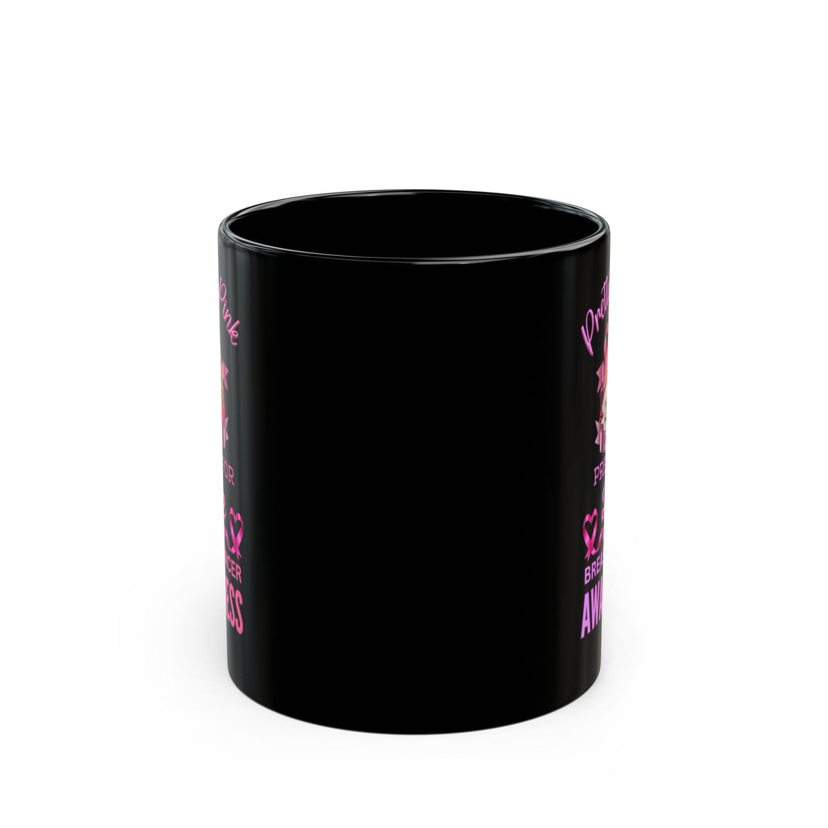 Pretty In Pink Breast Cancer Awareness Coffee Mug, Sisters And Mothers Surviving Breast Cancer, Pink Is The New Black, Gift For Cancer Survivor Best Friend, Pinks For Girls