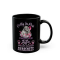 Breast Cancer Awareness Black Mug – "Pretty in Pink" Supportive Coffee Cup, In The Pink, Pink Is For Girls, I Stand With Breasr Cancer Survivors