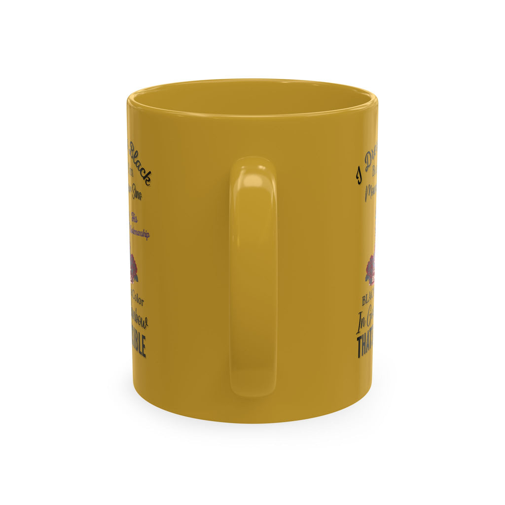 Mourning Mom Ceramic Mug — "I Dress In Black" Sympathy Memorial Coffee Cup