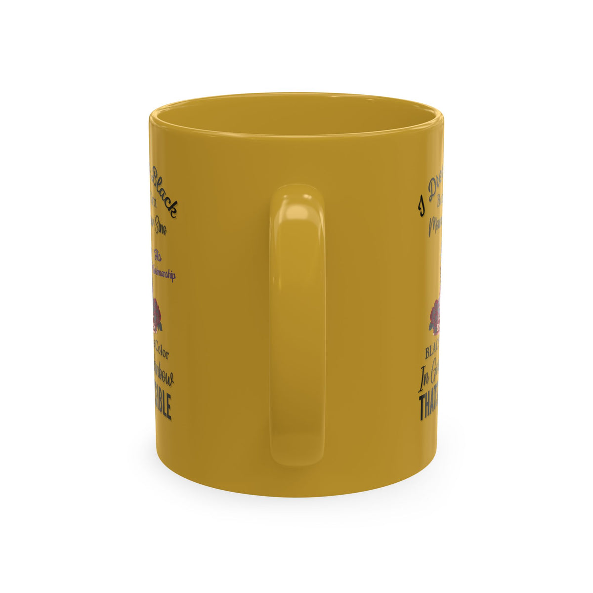 Mourning Mom Ceramic Mug — "I Dress In Black" Sympathy Memorial Coffee Cup