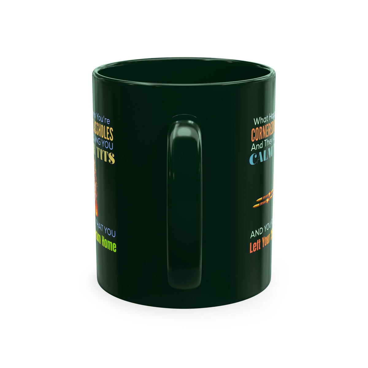 Ceramic Mug — Funny 'Protect Your 357 Magnum' Gun Lover Coffee Mug