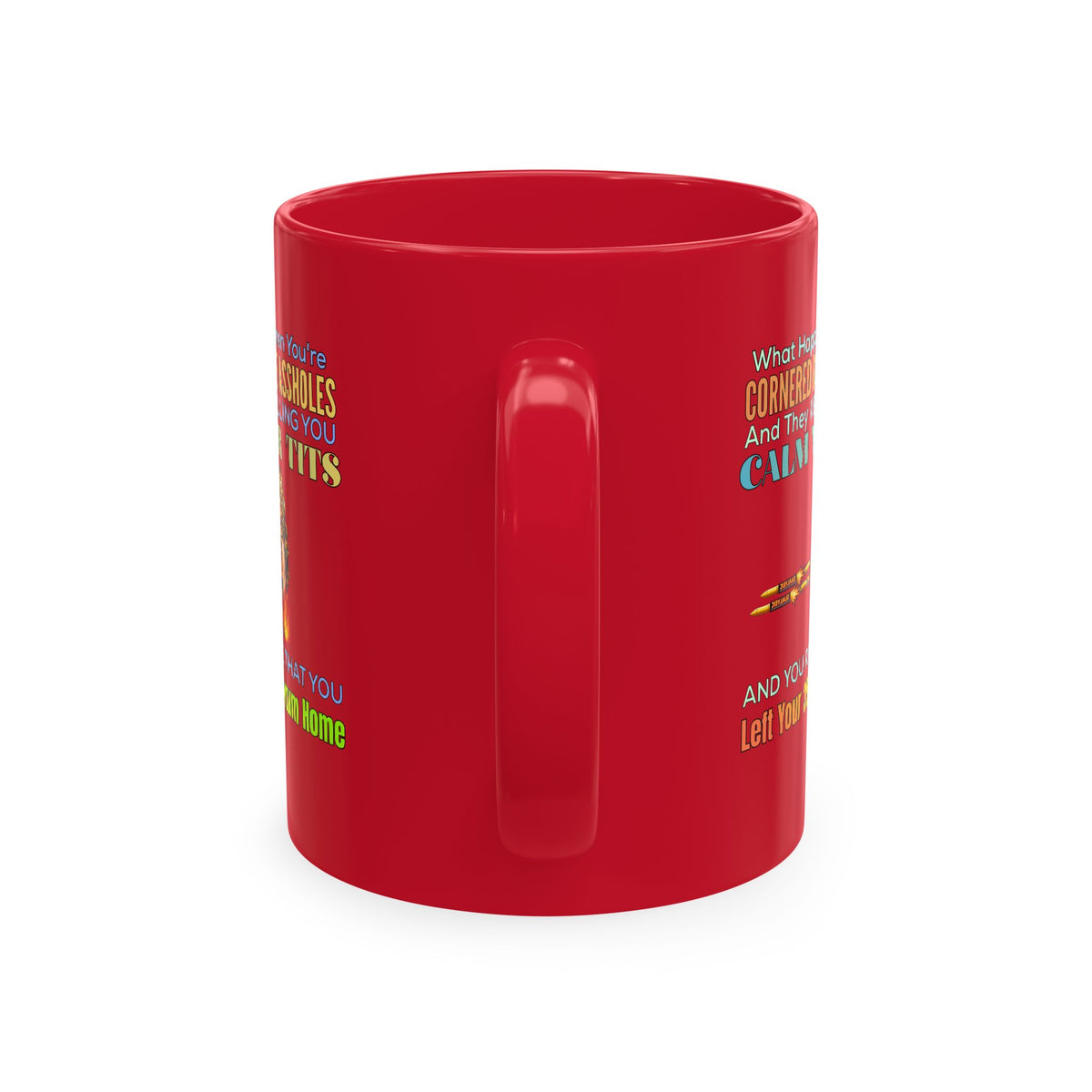 Ceramic Mug — Funny 'Protect Your 357 Magnum' Gun Lover Coffee Mug