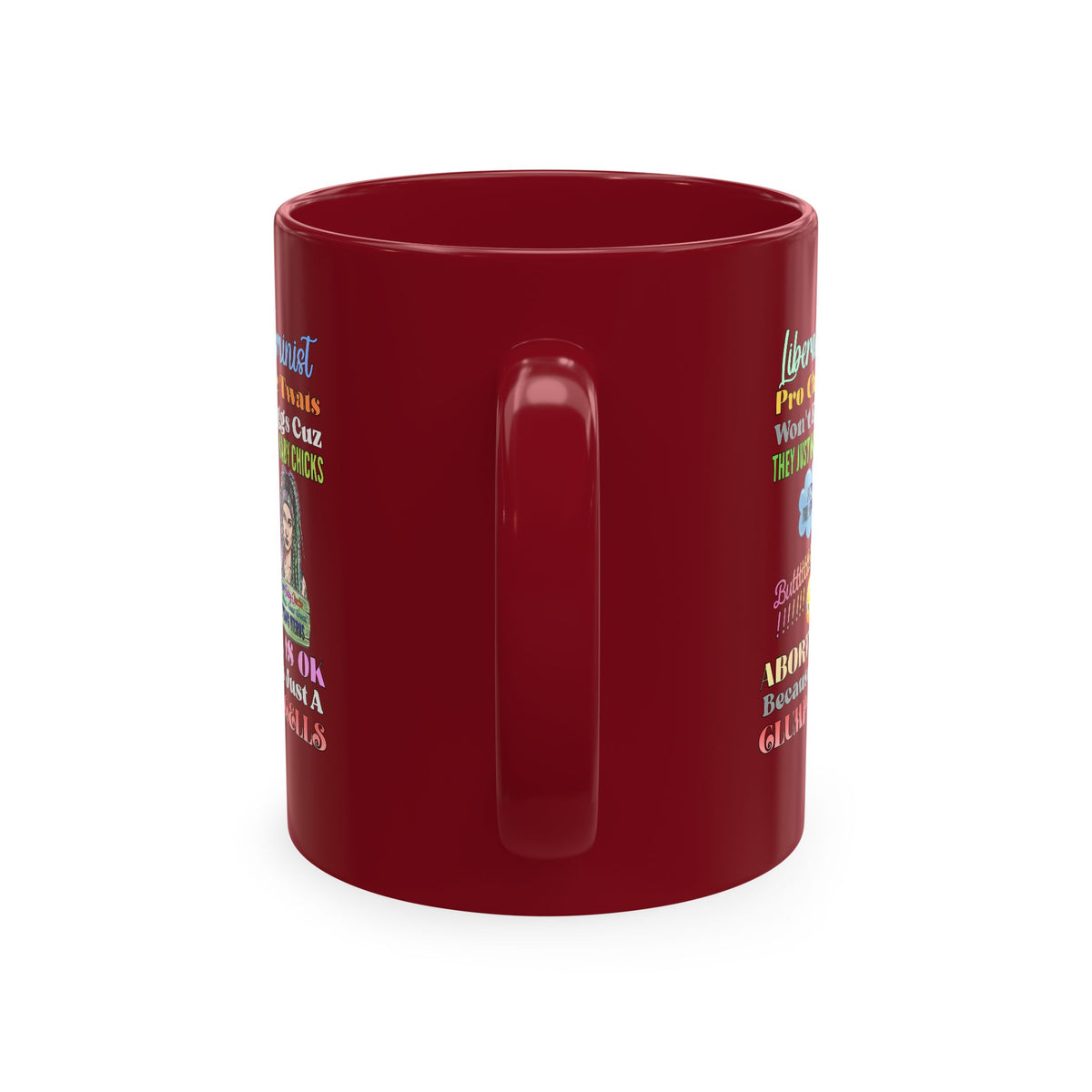 Pro-Choice Feminist Ceramic Mug — "Abortion Is OK" Statement Mug